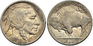 1 Nickel США (1776 - ) Мідь 