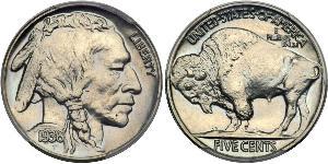 1 Nickel США (1776 - ) Мідь 