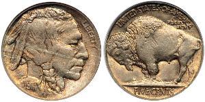1 Nickel США (1776 - ) Мідь 