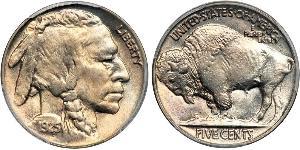 1 Nickel США (1776 - ) Мідь 