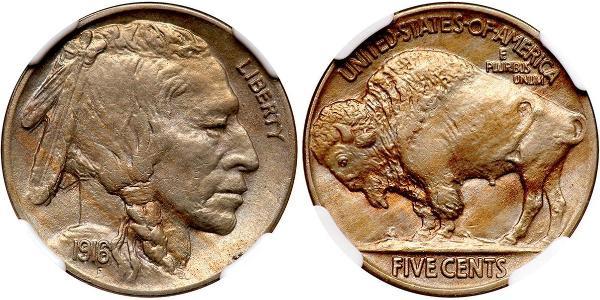 1 Nickel США (1776 - ) Мідь 