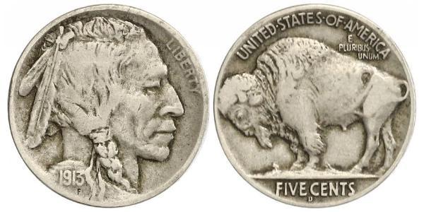 1 Nickel США (1776 - ) Мідь 