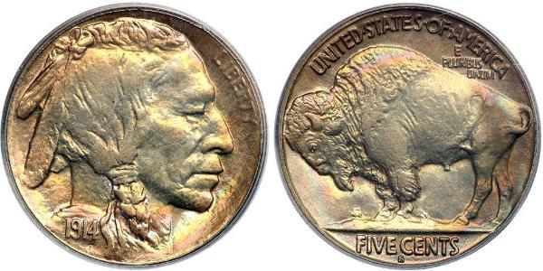 1 Nickel США (1776 - ) Мідь 