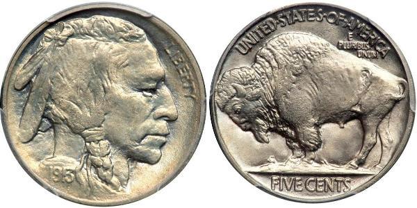 1 Nickel США (1776 - ) Мідь 