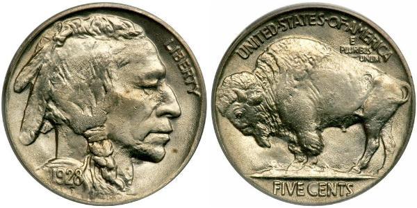 1 Nickel США (1776 - ) Мідь 