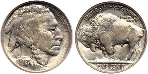 1 Nickel США (1776 - ) Мідь 