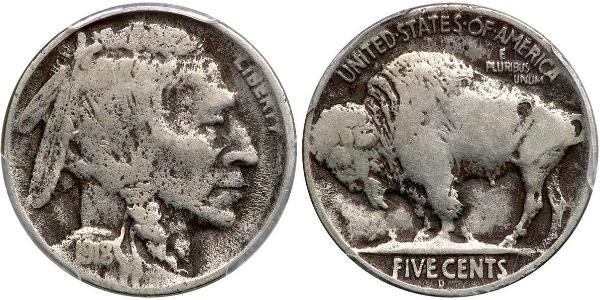 1 Nickel США (1776 - ) Мідь 