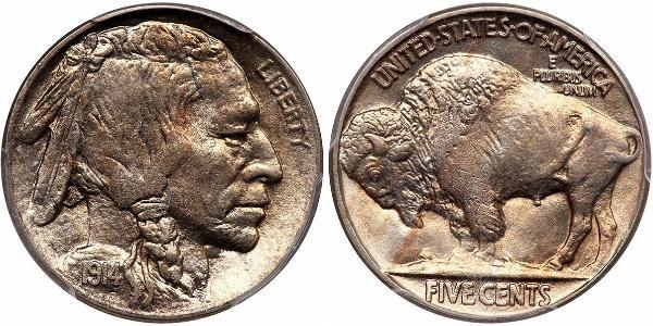 1 Nickel США (1776 - ) Мідь 