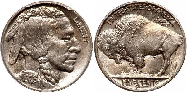 1 Nickel США (1776 - ) Мідь 