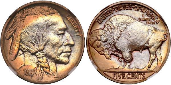 1 Nickel США (1776 - ) Мідь 