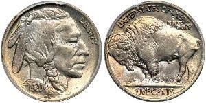 1 Nickel 美利堅合眾國 (1776 - ) 銅 