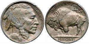 1 Nickel 美利堅合眾國 (1776 - ) 銅 