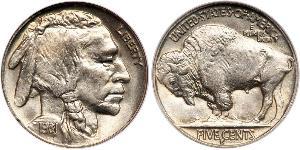 1 Nickel 美利堅合眾國 (1776 - ) 銅 
