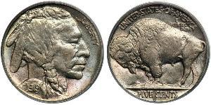 1 Nickel 美利堅合眾國 (1776 - ) 銅 