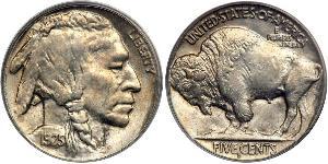 1 Nickel 美利堅合眾國 (1776 - ) 銅 