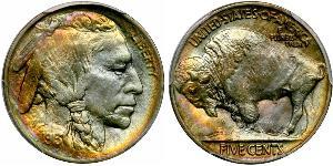 1 Nickel 美利堅合眾國 (1776 - ) 銅 