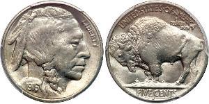1 Nickel 美利堅合眾國 (1776 - ) 銅 