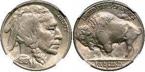 1 Nickel 美利堅合眾國 (1776 - ) 銅 