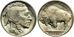 1 Nickel 美利堅合眾國 (1776 - ) 銅 