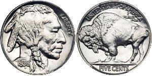 1 Nickel 美利堅合眾國 (1776 - ) 銅 