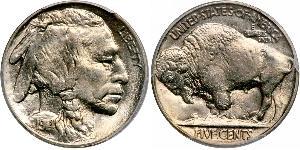 1 Nickel 美利堅合眾國 (1776 - ) 銅 