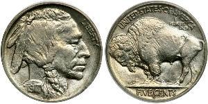 1 Nickel 美利堅合眾國 (1776 - ) 銅 