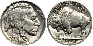 1 Nickel 美利堅合眾國 (1776 - ) 銅 