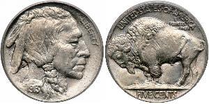 1 Nickel 美利堅合眾國 (1776 - ) 銅 