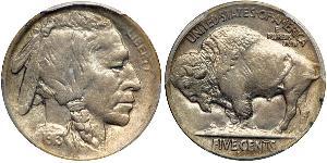1 Nickel 美利堅合眾國 (1776 - ) 銅 
