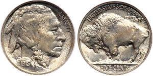 1 Nickel 美利堅合眾國 (1776 - ) 銅 