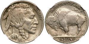 1 Nickel 美利堅合眾國 (1776 - ) 銅 