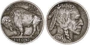 1 Nickel 美利堅合眾國 (1776 - ) 銅 