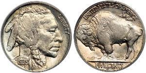 1 Nickel 美利堅合眾國 (1776 - ) 銅 