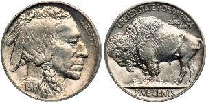 1 Nickel 美利堅合眾國 (1776 - ) 銅 