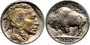 1 Nickel 美利堅合眾國 (1776 - ) 銅 