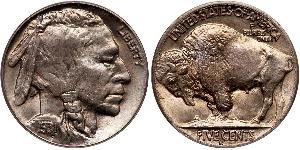1 Nickel 美利堅合眾國 (1776 - ) 銅 