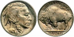 1 Nickel 美利堅合眾國 (1776 - ) 銅 