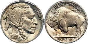 1 Nickel 美利堅合眾國 (1776 - ) 銅 