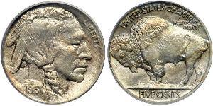 1 Nickel 美利堅合眾國 (1776 - ) 銅 