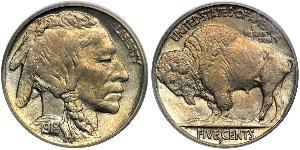 1 Nickel 美利堅合眾國 (1776 - ) 銅 