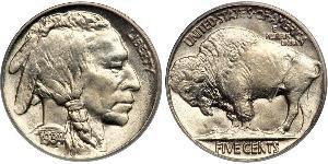 1 Nickel 美利堅合眾國 (1776 - ) 銅 