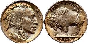 1 Nickel 美利堅合眾國 (1776 - ) 銅 