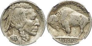 1 Nickel 美利堅合眾國 (1776 - ) 銅 