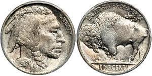 1 Nickel 美利堅合眾國 (1776 - ) 銅 