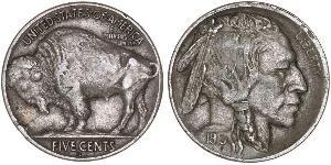 1 Nickel 美利堅合眾國 (1776 - ) 銅 