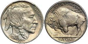 1 Nickel 美利堅合眾國 (1776 - ) 銅 