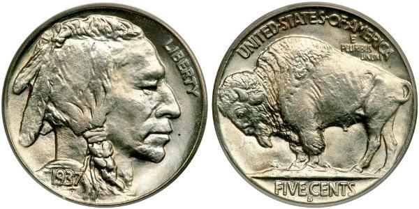 1 Nickel 美利堅合眾國 (1776 - ) 銅 