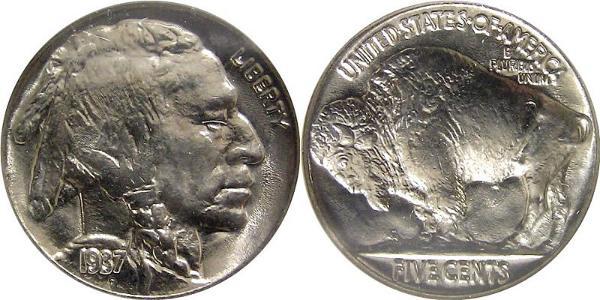 1 Nickel 美利堅合眾國 (1776 - ) 銅 