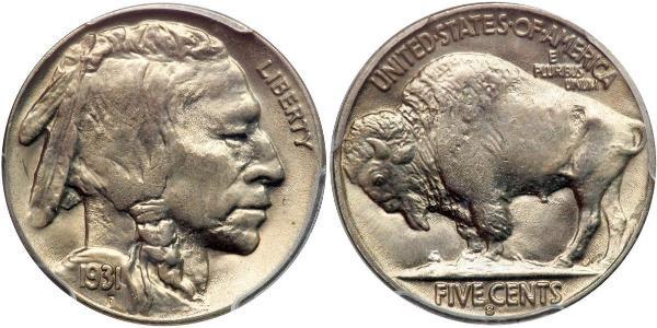 1 Nickel 美利堅合眾國 (1776 - ) 銅 