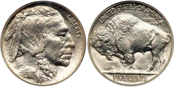 1 Nickel 美利堅合眾國 (1776 - ) 銅 